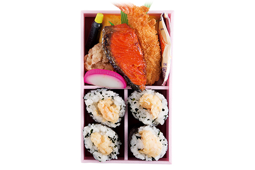 海老天むす弁当